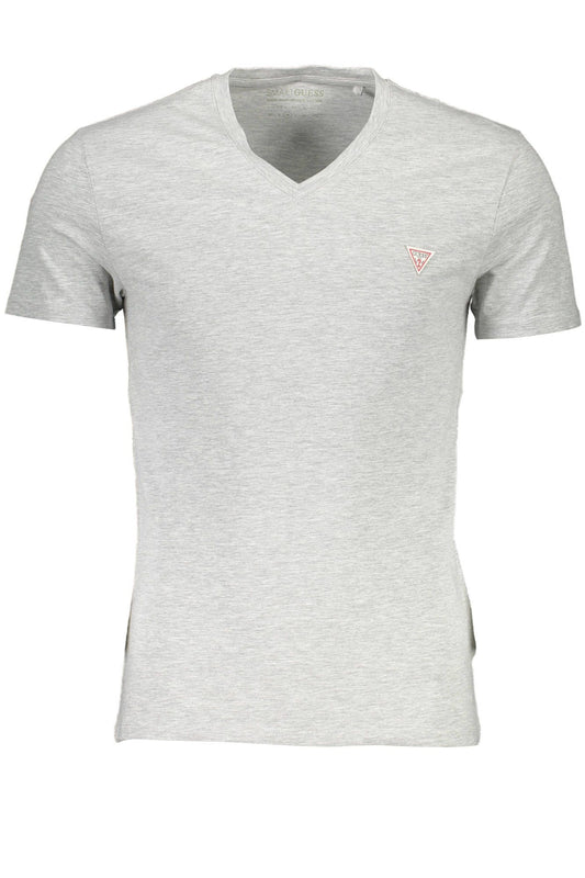 Gray Cotton Men T-Shirt - SEHABRANDS