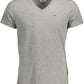 Gray Cotton Men T-Shirt - SEHABRANDS