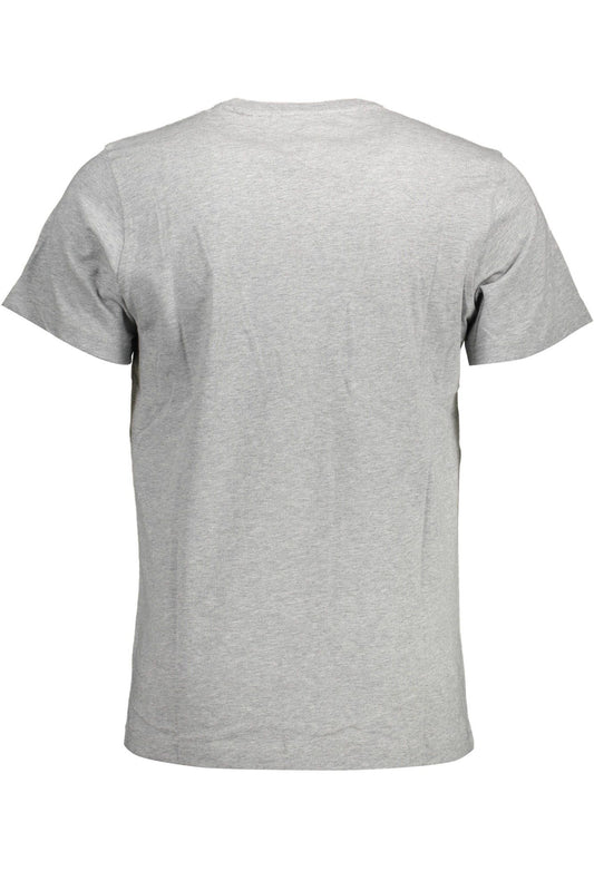 Gray Cotton Men T-Shirt - SEHABRANDS