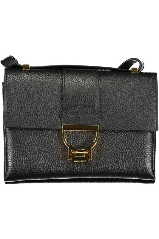 Black Leather Women Handbag - SEHABRANDS