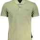 Green Cotton Men Polo Shirt - SEHABRANDS