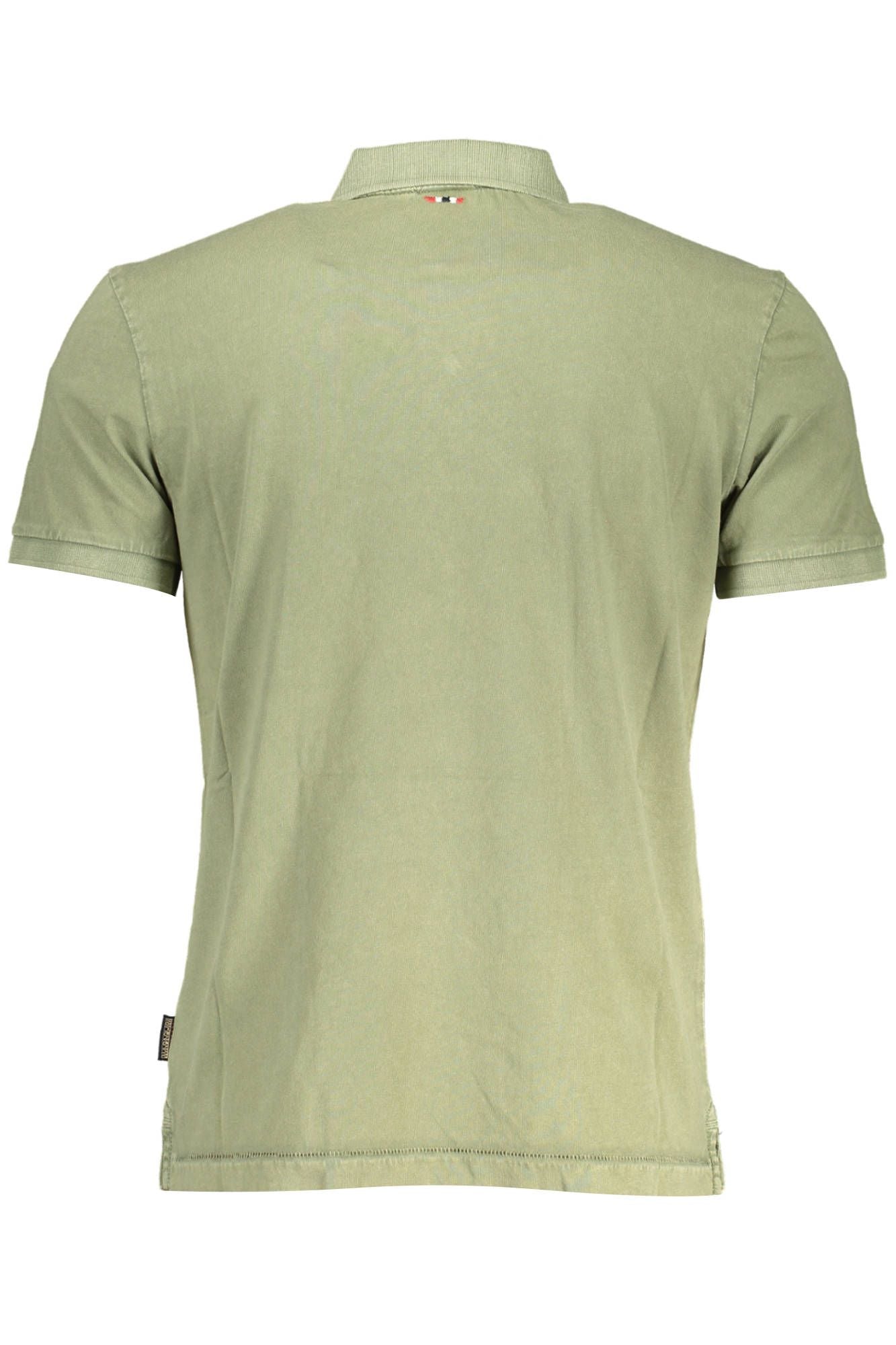 Green Cotton Men Polo Shirt - SEHABRANDS