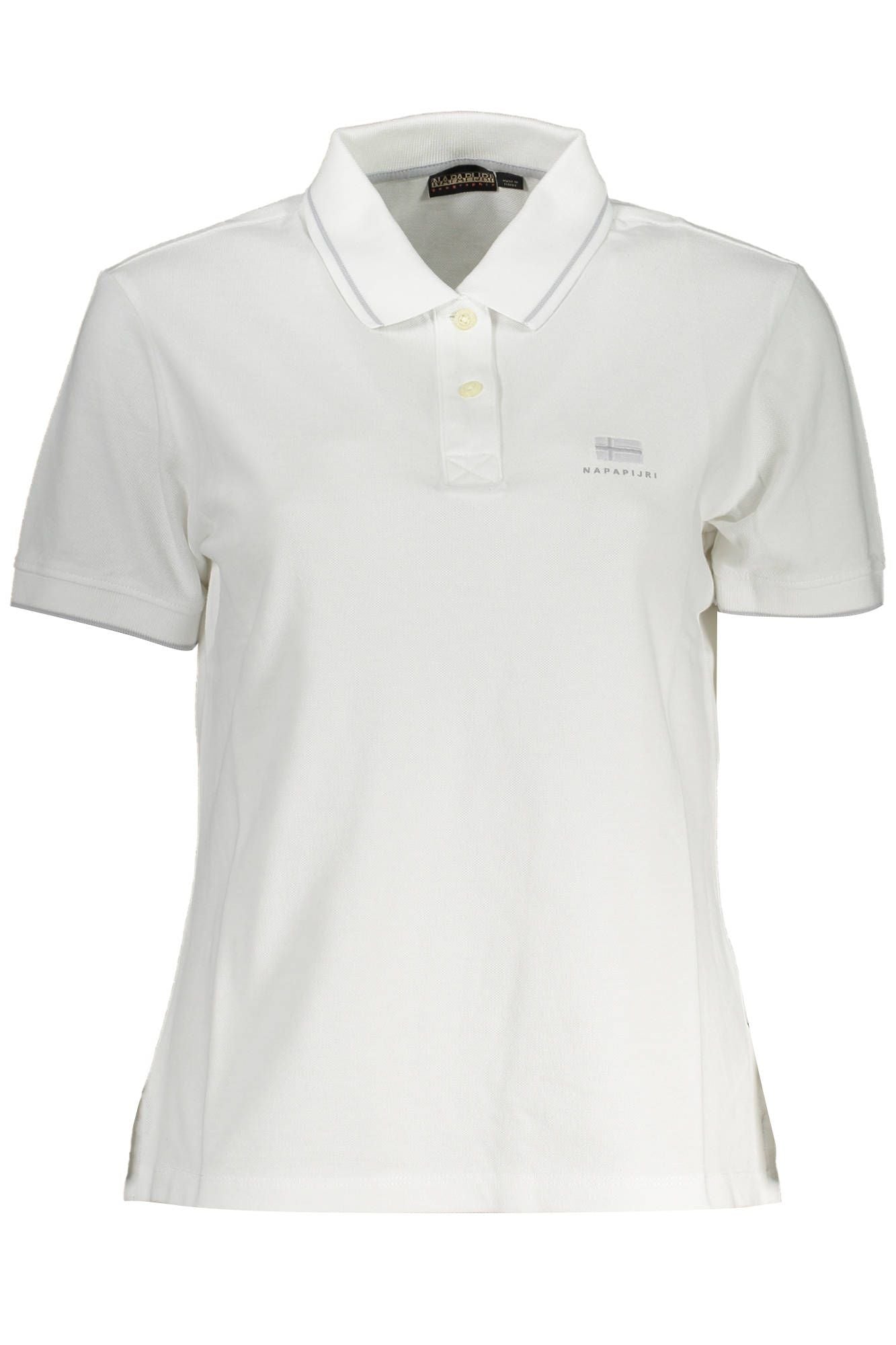 White Cotton Women Polo Shirt - SEHABRANDS