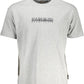 Gray Cotton Men T-Shirt - SEHABRANDS