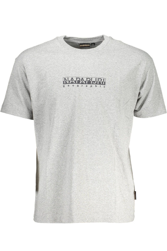 Gray Cotton Men T-Shirt - SEHABRANDS