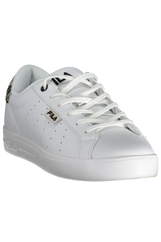 White Leather Women Sneaker - SEHABRANDS