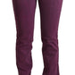 Elegant Purple Slim Fit Denim Jeans - SEHABRANDS