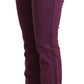 Elegant Purple Slim Fit Denim Jeans - SEHABRANDS