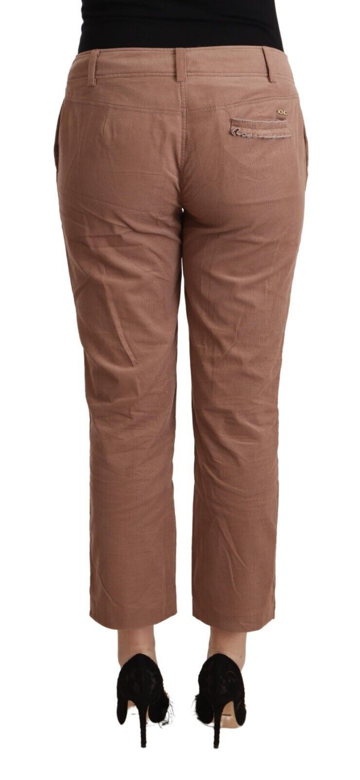 Chic Tapered Cropped Mid Waist Pants - SEHABRANDS