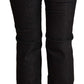 Chic Low Waist Skinny Black Denim Jeans - SEHABRANDS