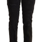 Chic Low Waist Black Slim Fit Jeans - SEHABRANDS