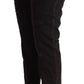 Chic Low Waist Black Slim Fit Jeans - SEHABRANDS