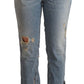 Chic Distressed Mid Waist Cropped Denim - SEHABRANDS