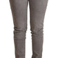 Sleek Gray Skinny Low Waist Jeans - SEHABRANDS