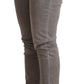 Sleek Gray Skinny Low Waist Jeans - SEHABRANDS