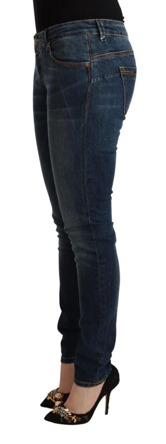 Chic Slim-Fit Low Waist Skinny Jeans - SEHABRANDS