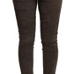 Chic Slim Fit Brown Skinny Jeans - SEHABRANDS