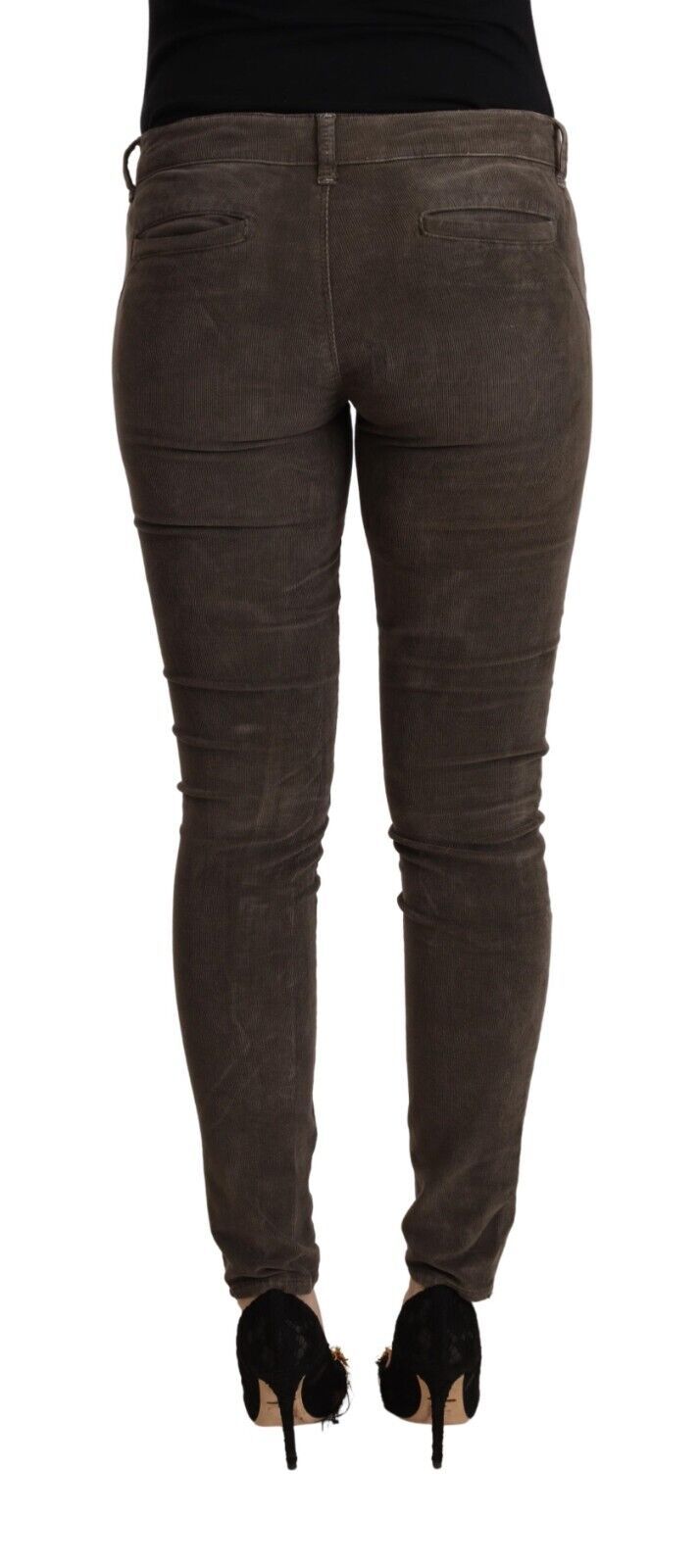 Chic Slim Fit Brown Skinny Jeans - SEHABRANDS