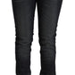 Sleek Black Washed Slim Fit Jeans - SEHABRANDS