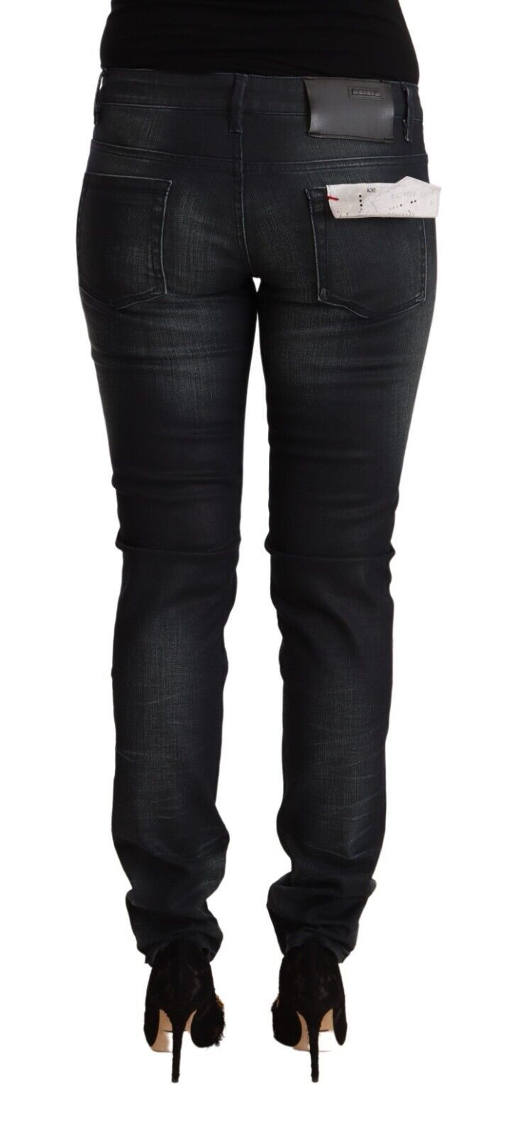 Sleek Black Washed Slim Fit Jeans - SEHABRANDS