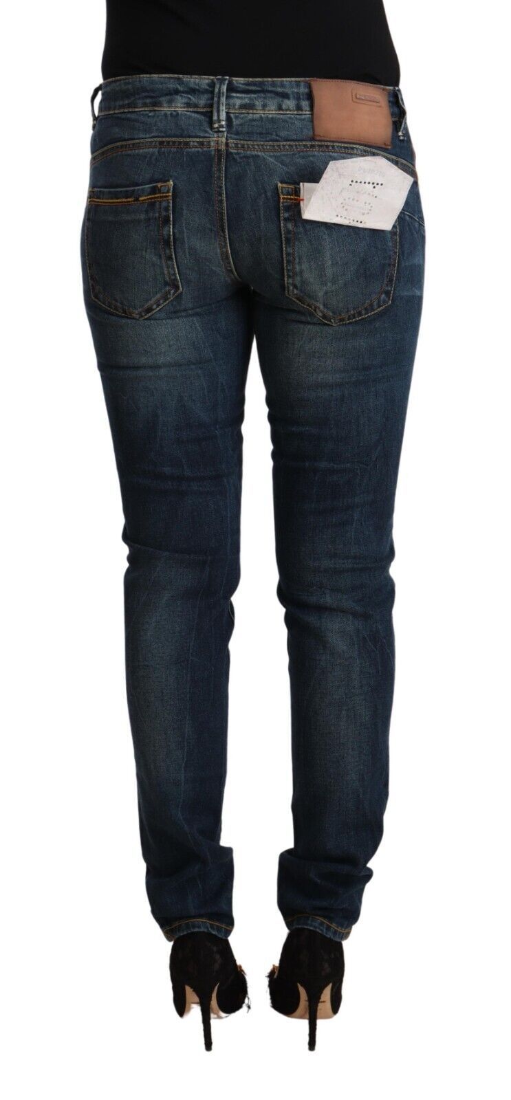 Elegant Slim Fit Low Waist Denim Jeans - SEHABRANDS