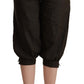 Elegant Brown Cropped Harem Pants - SEHABRANDS