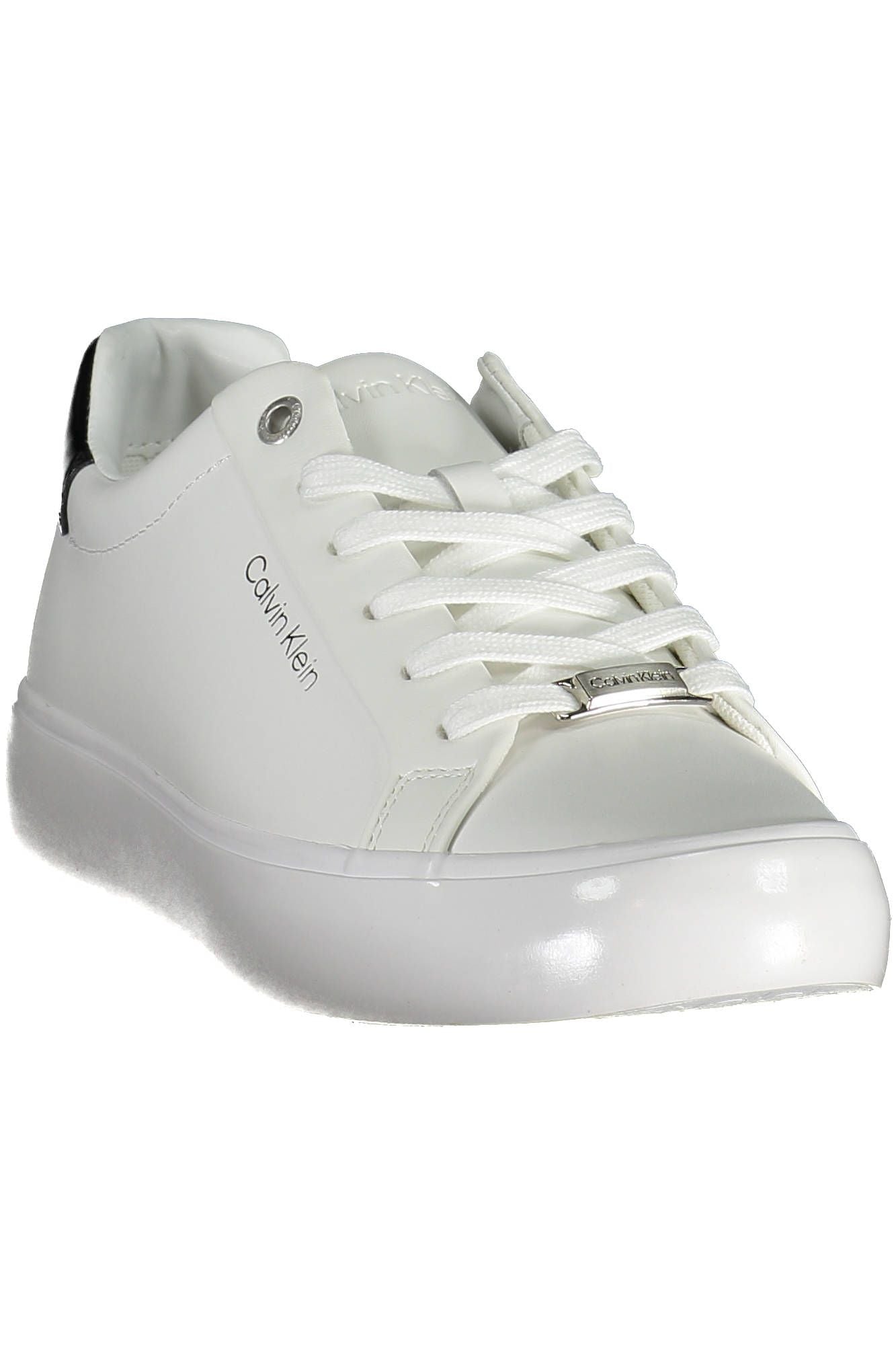 White Leather Women Sneaker - SEHABRANDS