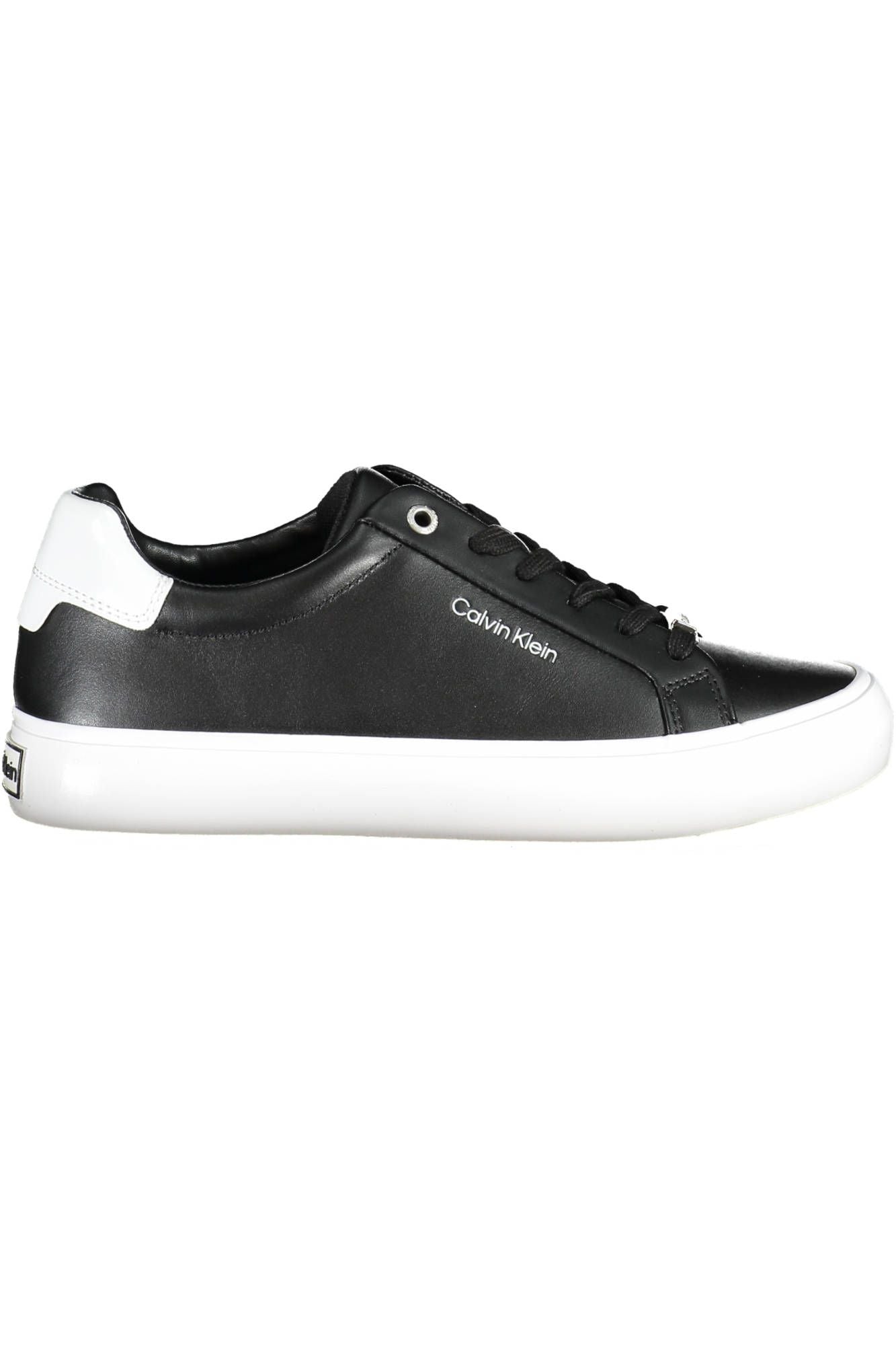 Black Leather Women Sneaker - SEHABRANDS