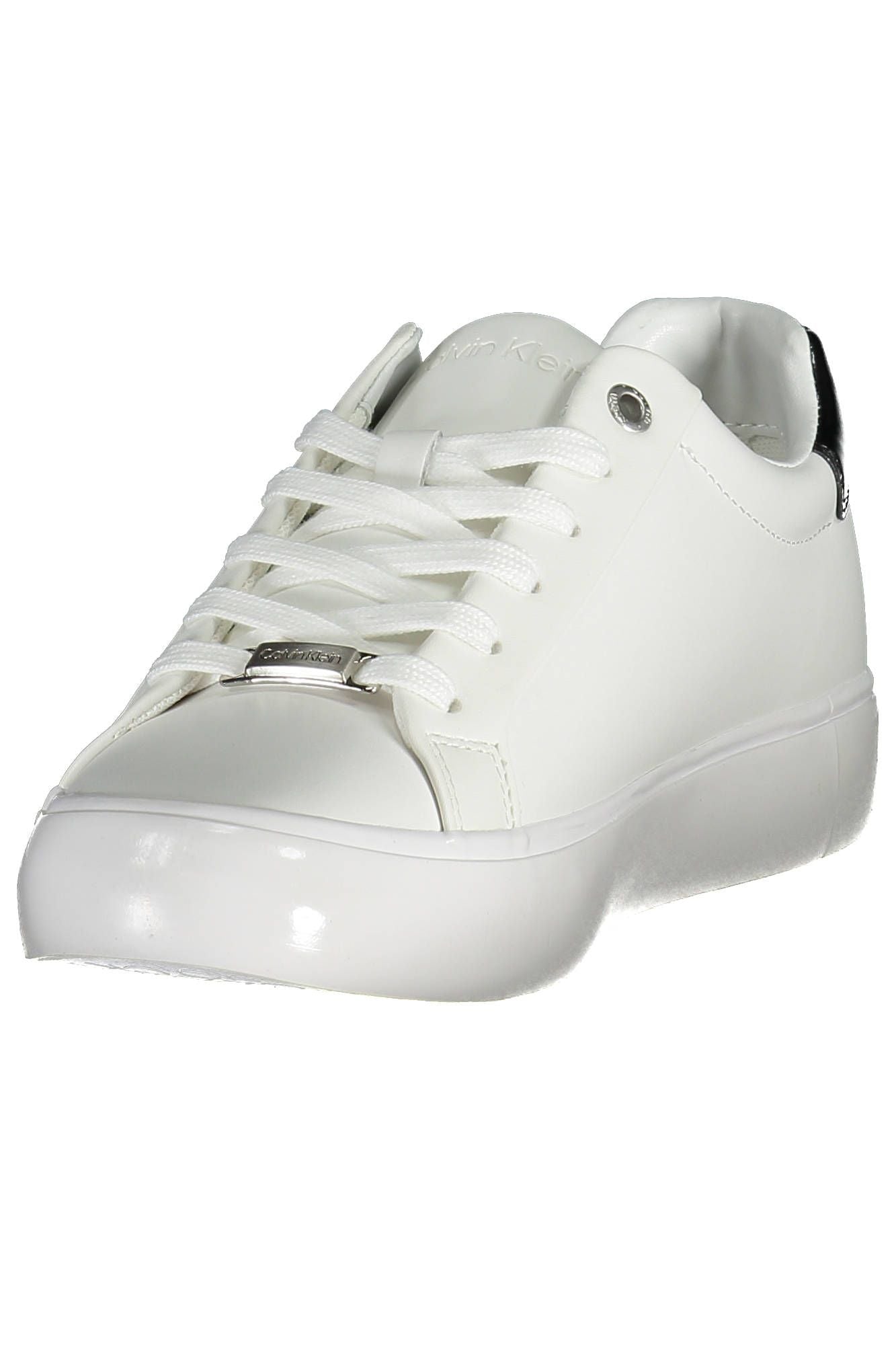 White Leather Women Sneaker - SEHABRANDS