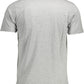 Gray Cotton Men T-Shirt - SEHABRANDS