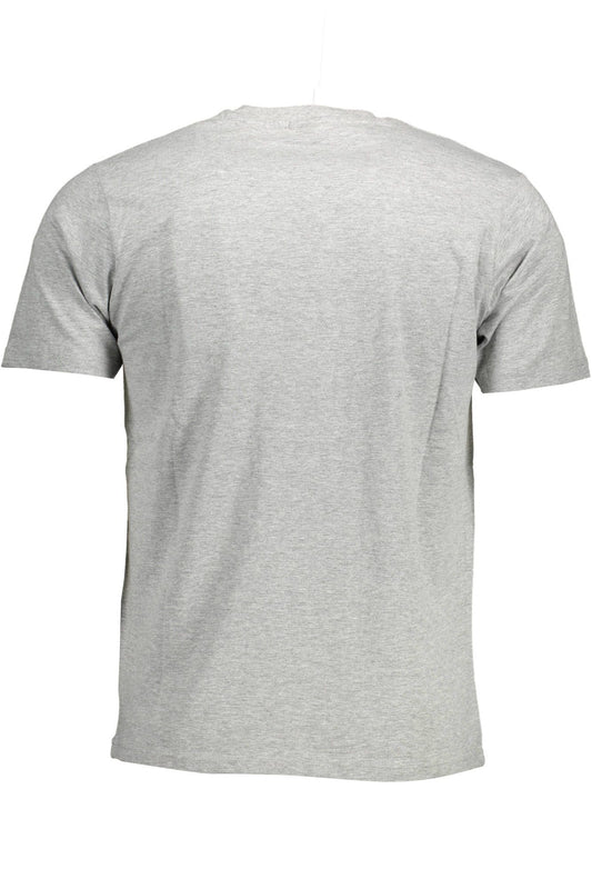 Gray Cotton Men T-Shirt - SEHABRANDS