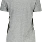 Gray Cotton Women T-Shirt - SEHABRANDS