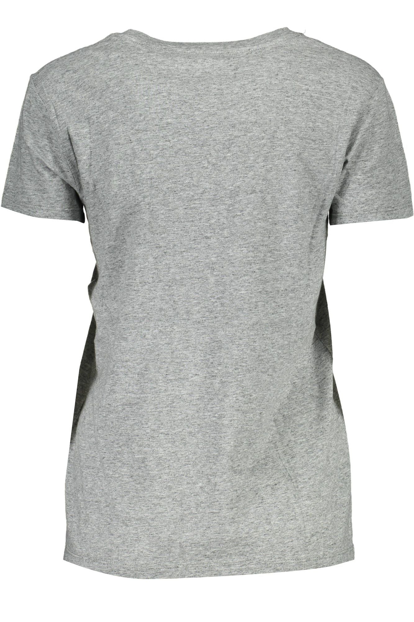 Gray Cotton Women T-Shirt - SEHABRANDS