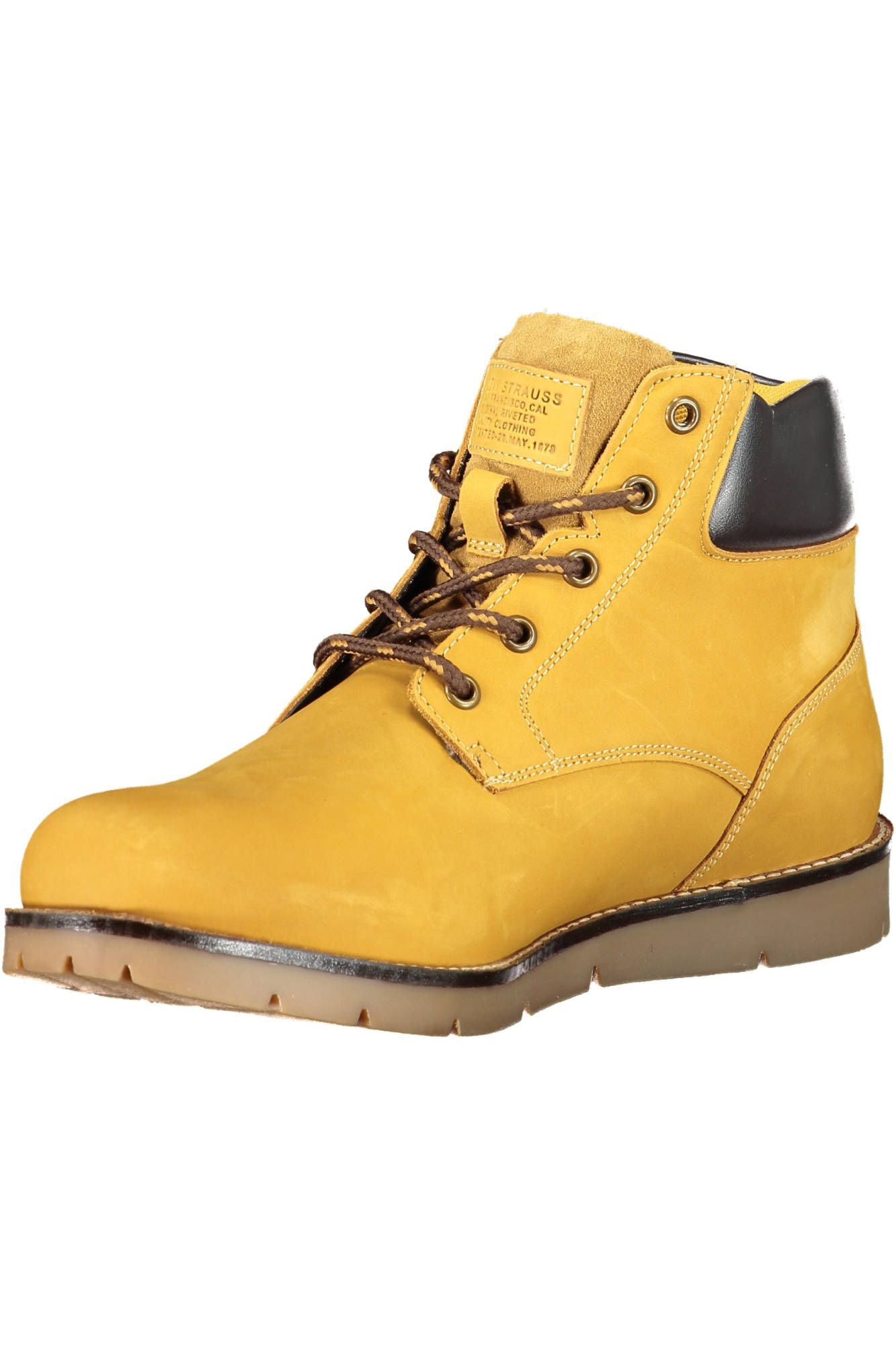 Yellow Leather Men Boot - SEHABRANDS