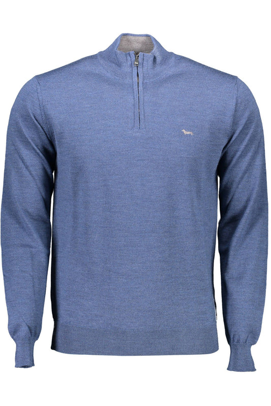 Blue Wool Men Sweater - SEHABRANDS