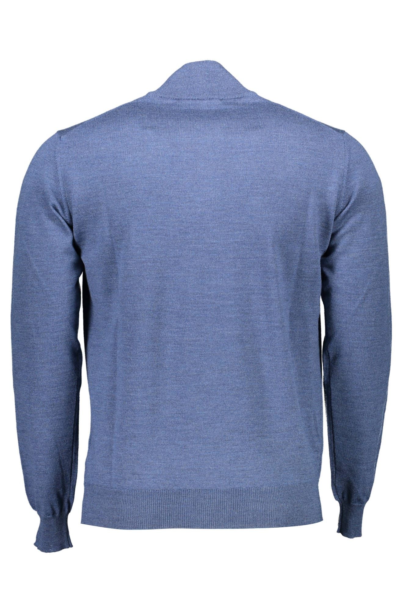 Blue Wool Men Sweater - SEHABRANDS