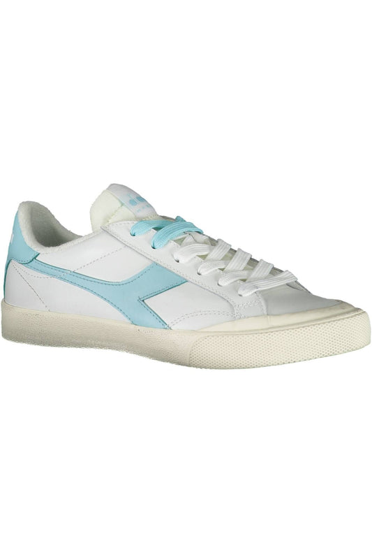 White Leather Women Sneaker - SEHABRANDS