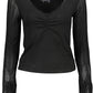 Black Viscose Women Sweater - SEHABRANDS