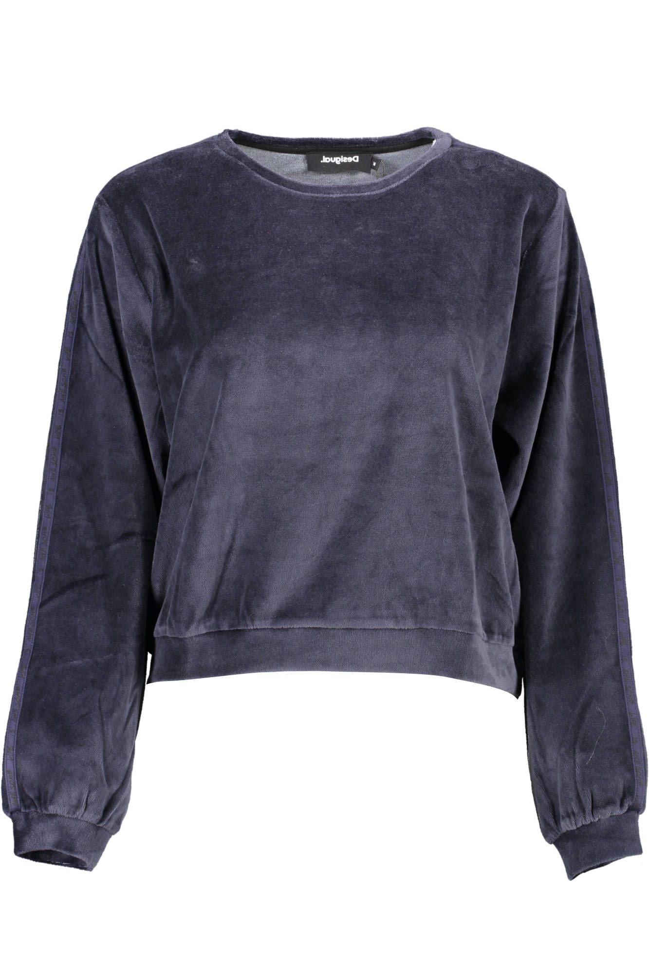 Blue Cotton Women Sweater - SEHABRANDS