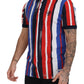 Dolce & Gabbana Elegant Striped Cotton Polo T-shirt