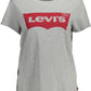 Gray Cotton Women T-Shirt - SEHABRANDS