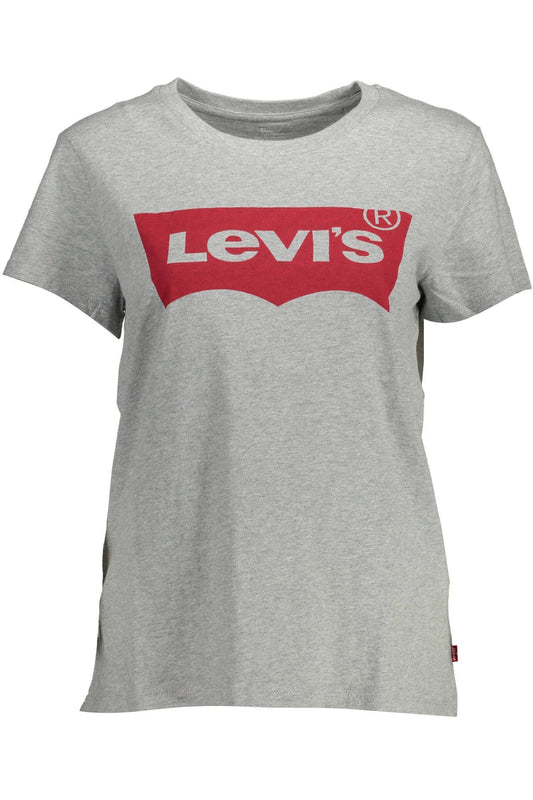 Gray Cotton Women T-Shirt - SEHABRANDS