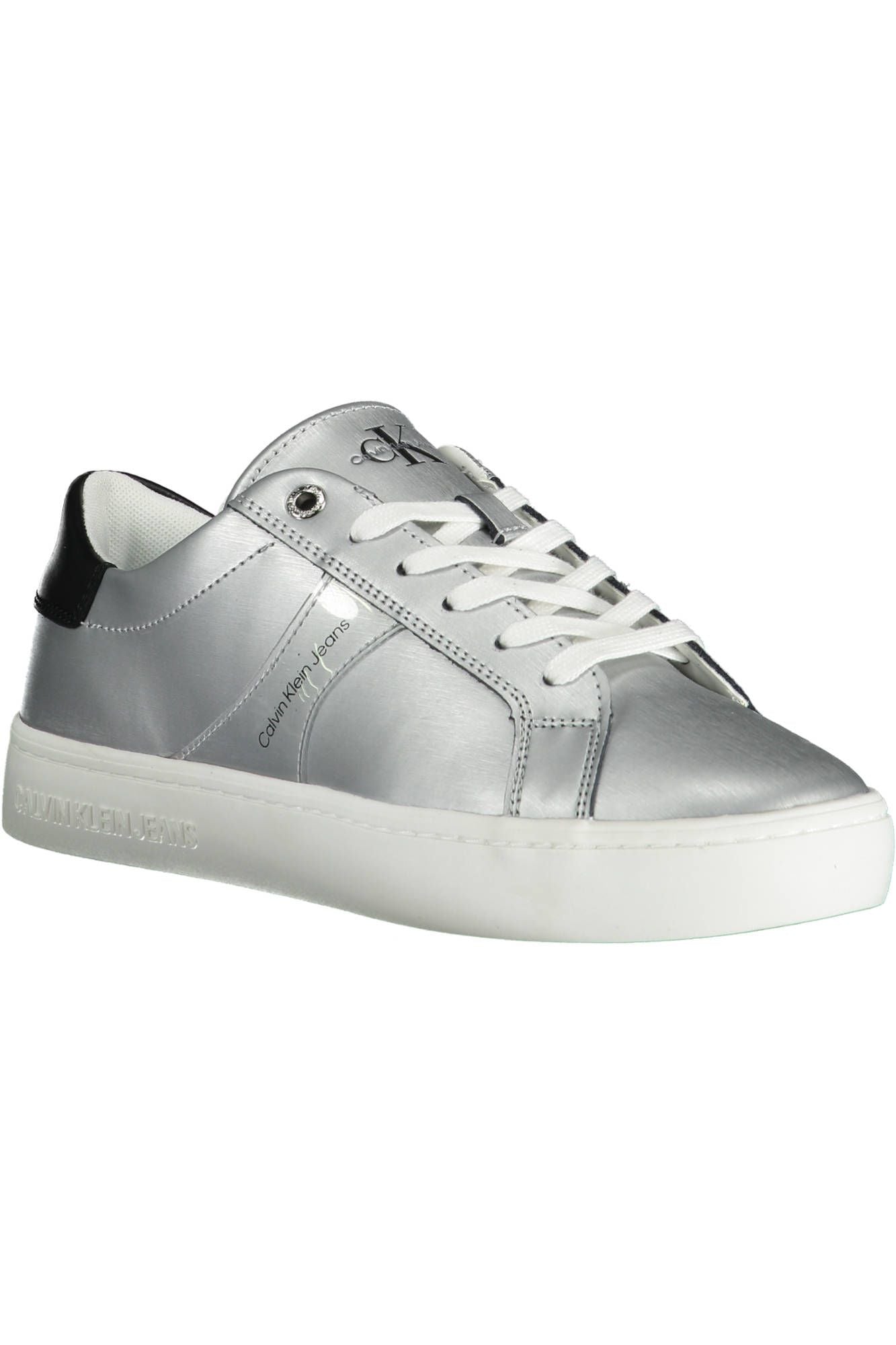 Silver Cotton Women Sneaker - SEHABRANDS