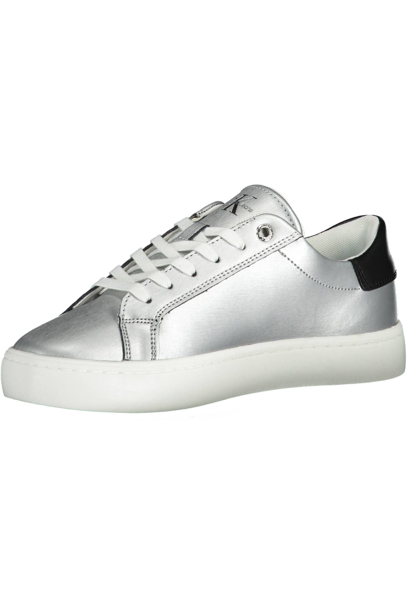 Silver Cotton Women Sneaker - SEHABRANDS