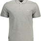 Gray Cotton Men Polo Shirt - SEHABRANDS