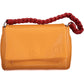 Chic Orange Shoulder Bag with Contrasting Details - SEHABRANDS