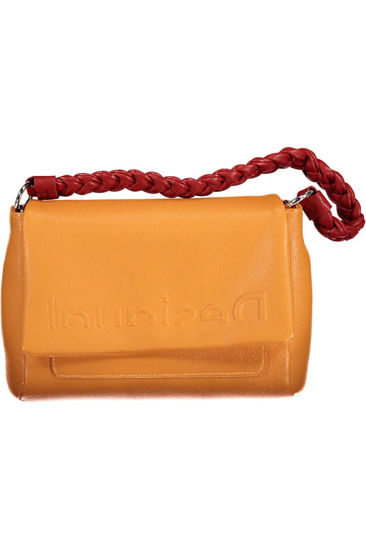 Chic Orange Shoulder Bag with Contrasting Details - SEHABRANDS