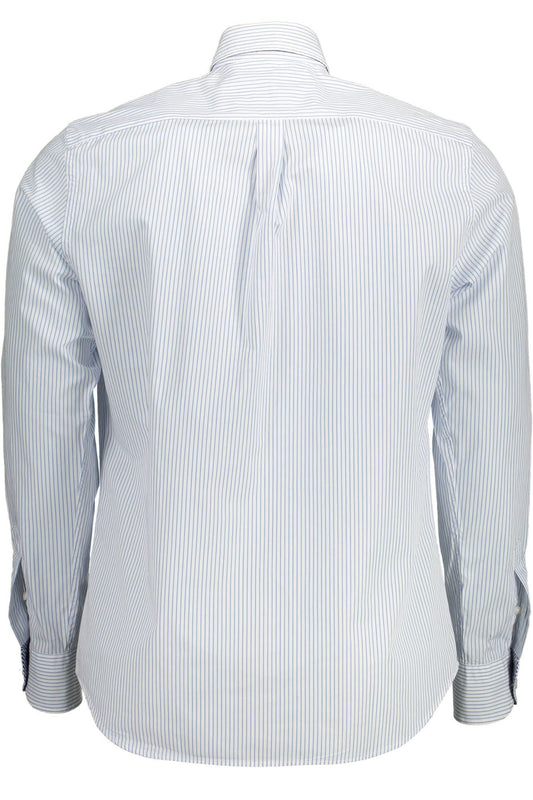 Light Blue Cotton Men Shirt - SEHABRANDS