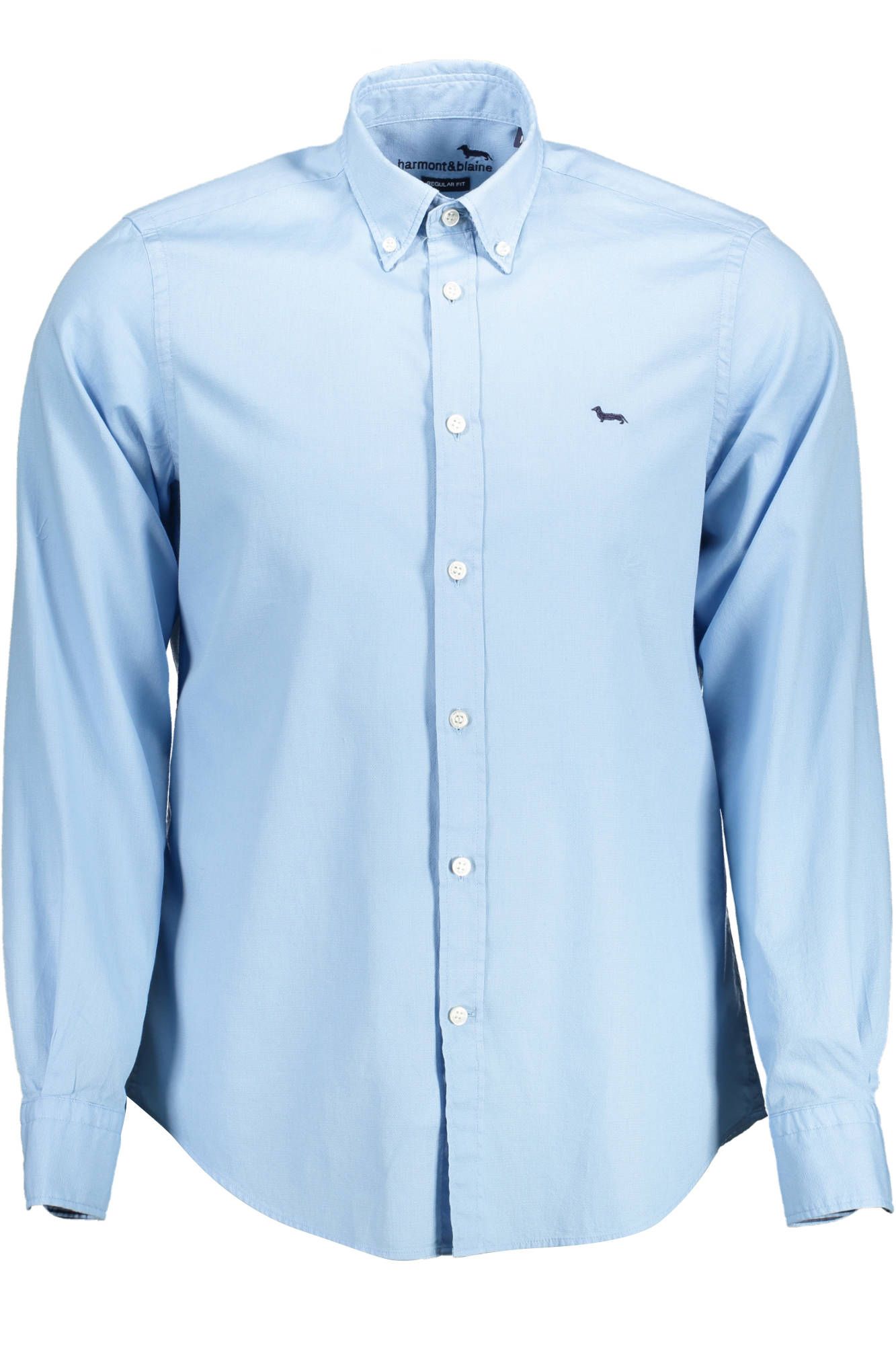 Light Blue Cotton Men Shirt - SEHABRANDS