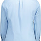 Light Blue Cotton Men Shirt - SEHABRANDS